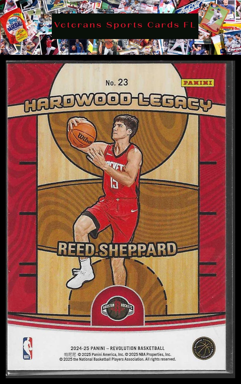 2024-25 Panini Revolution #23 Reed Sheppard Hardwood Legacy