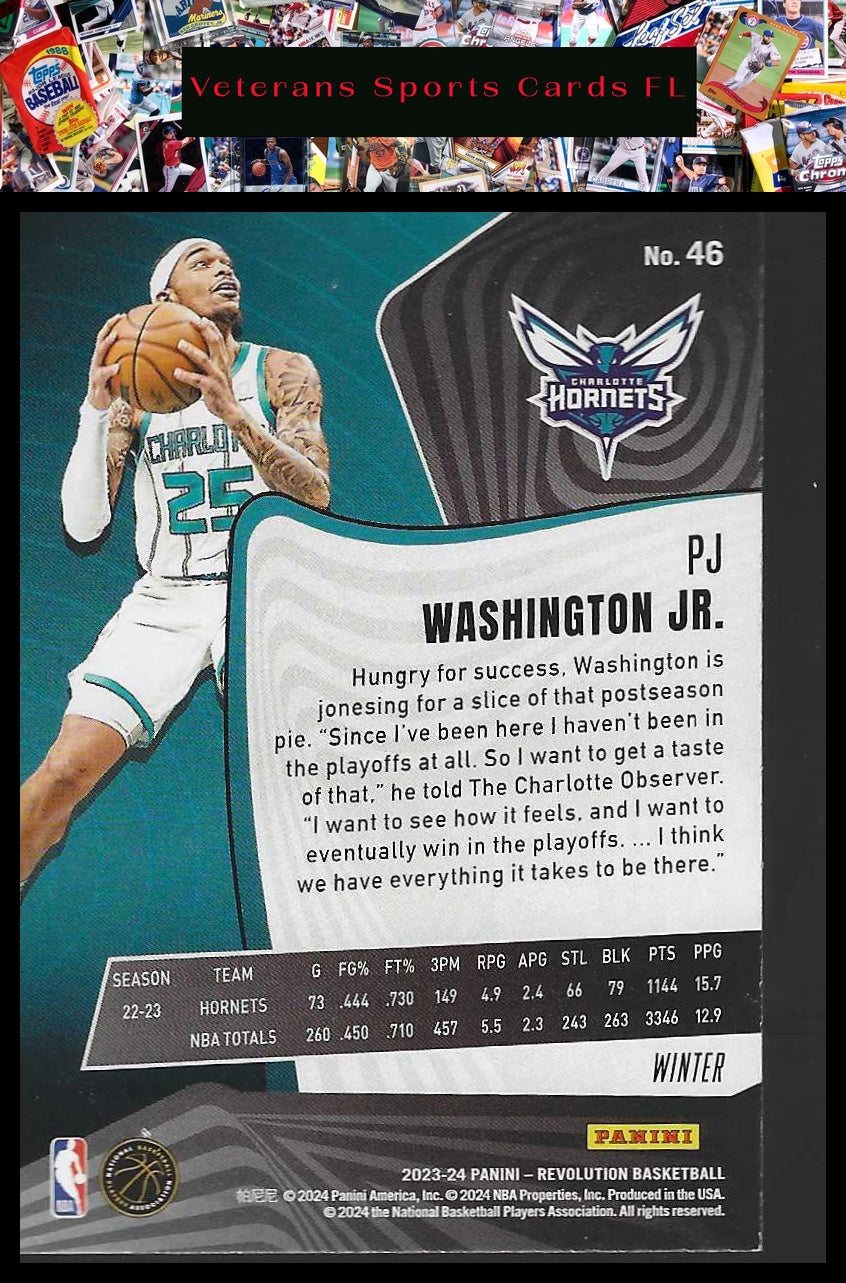 2023-24 Panini Revolution #46 PJ Washington Jr. Winter