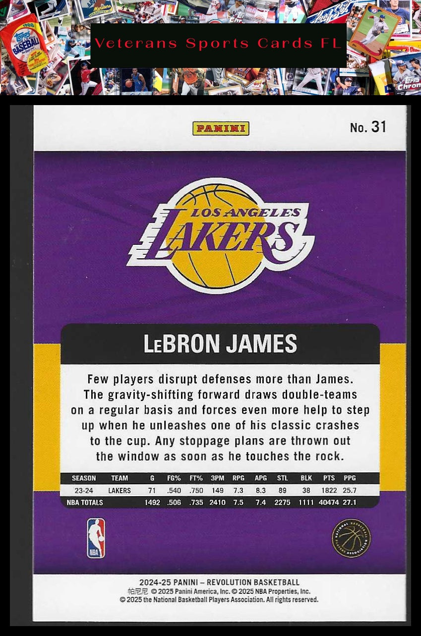 2024-25 Panini Revolution #31 LeBron James