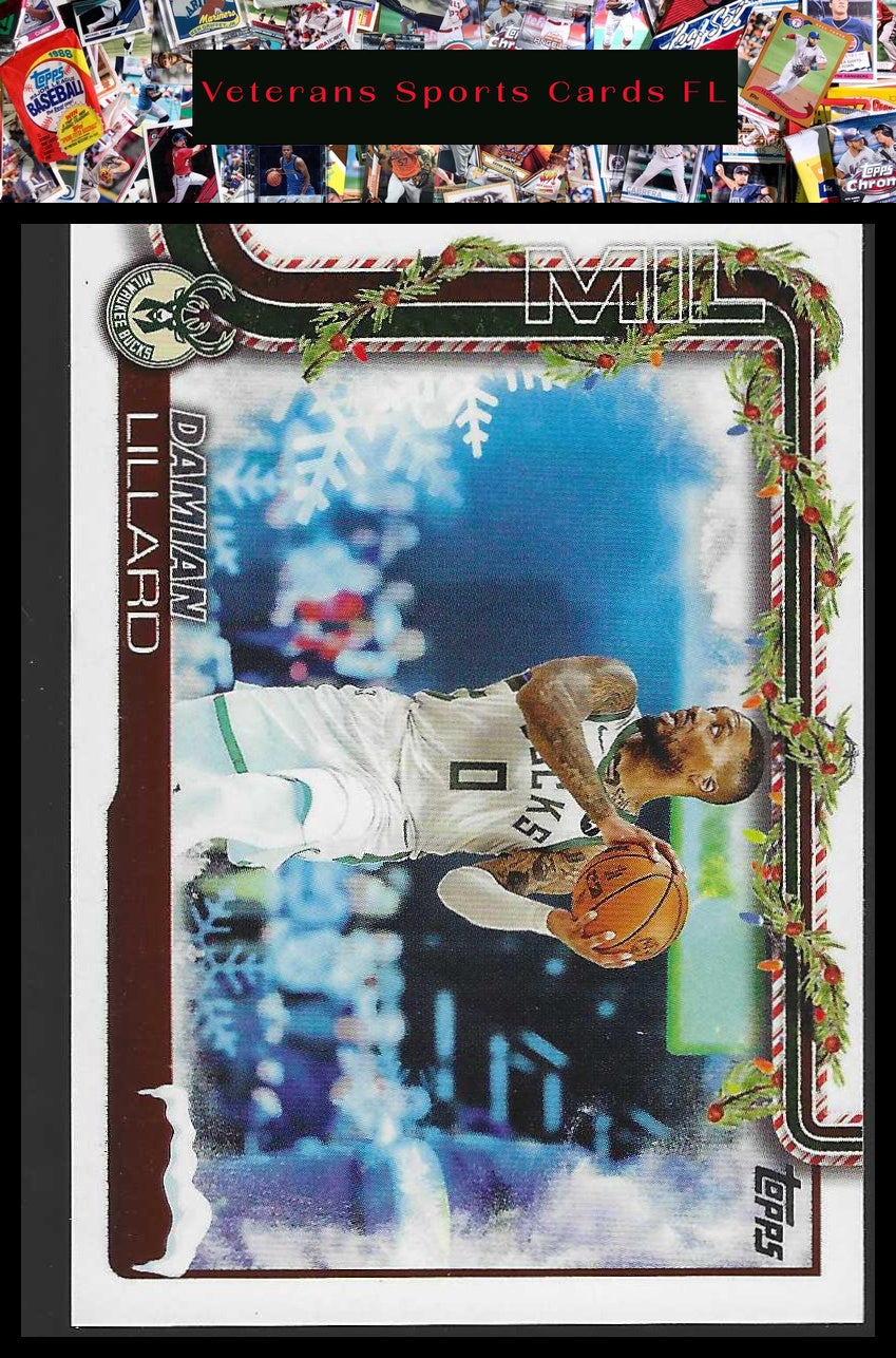 2025-26 Topps Holiday #SSV-LBJ Damian Lillard SSP