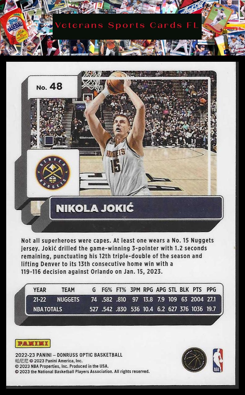2022-23 Donruss Optic #48 Nikola Jokic