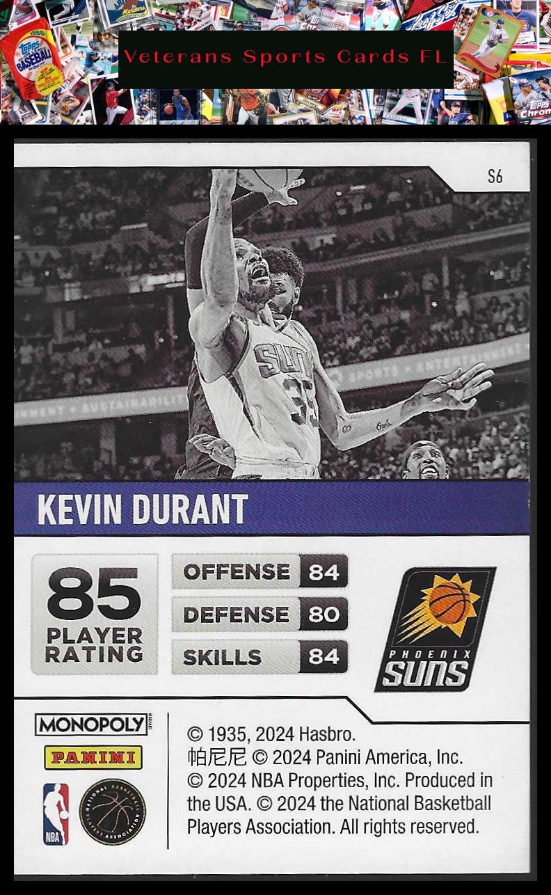 2023-24 Panini Prizm Monopoly #S6 Kevin Durant Starter Deck