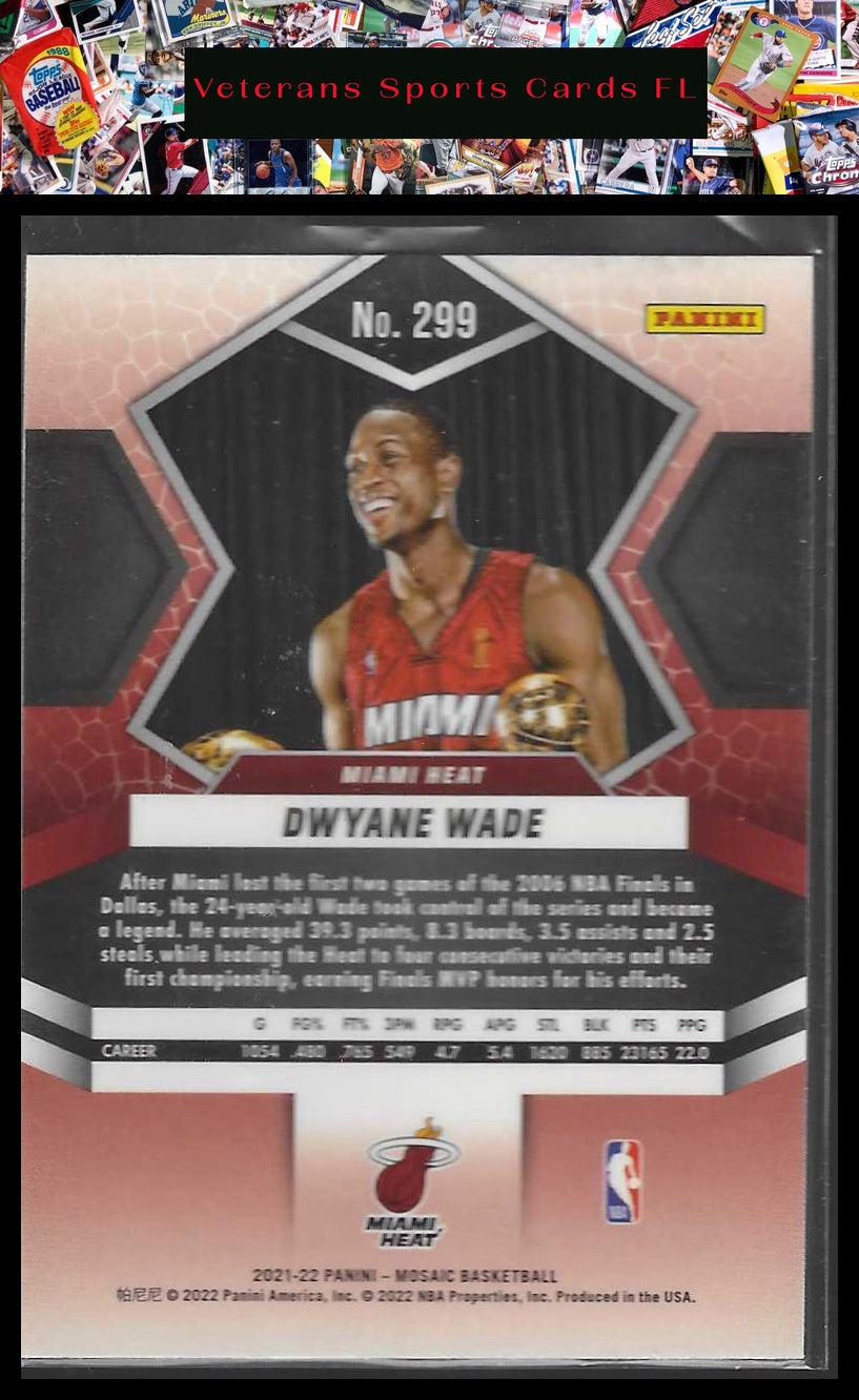 2021-22 Panini Mosaic #299 Dwyane Wade