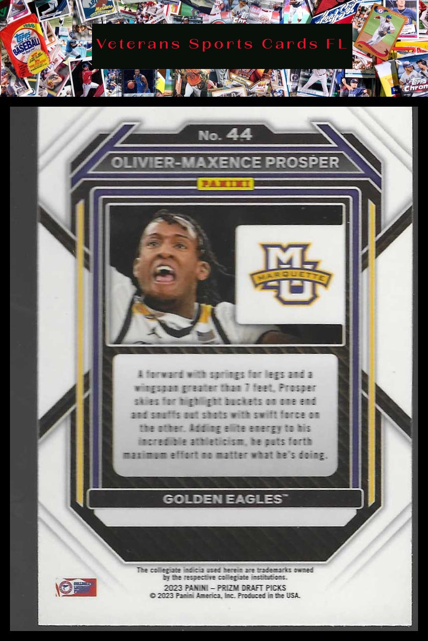 2023 Panini Prizm Draft Picks #44 Olivier-Maxence Prosper