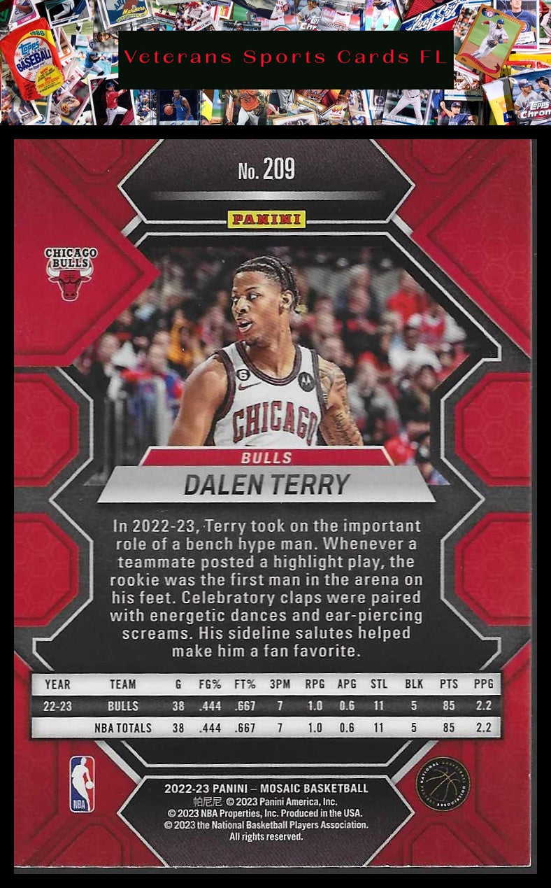2022-23 Panini Mosaic #209 Dalen Terry