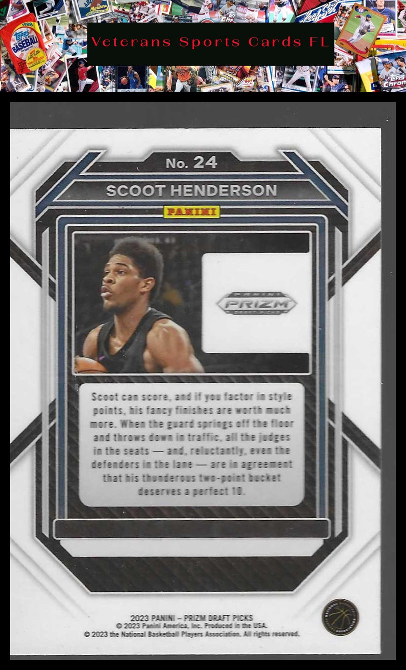 2023 Panini Prizm Draft Picks #24 Scoot Henderson