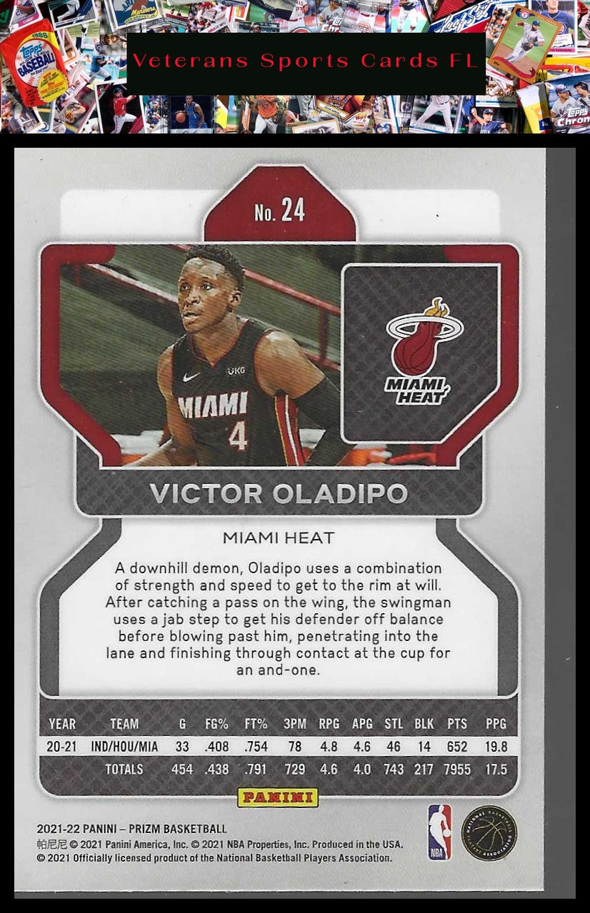 2021-22 Panini Prizm #24 Victor Oladipo