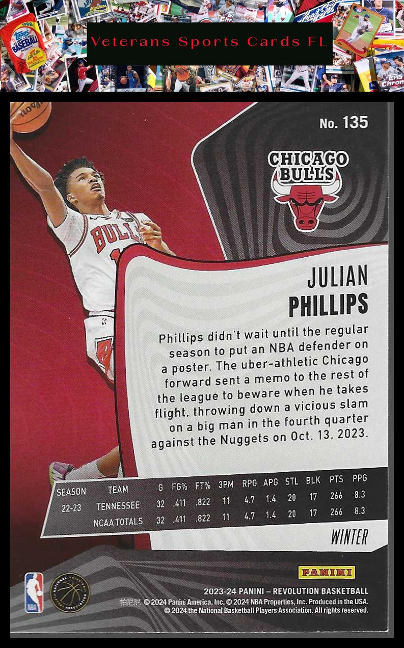 2023-24 Panini Revolution #135 Julian Phillips Winter