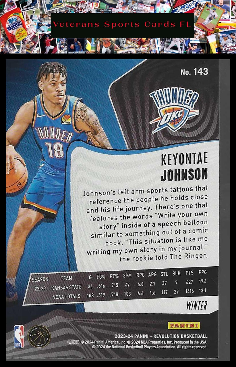 2023-24 Panini Revolution #143 Keyontae Johnson Winter