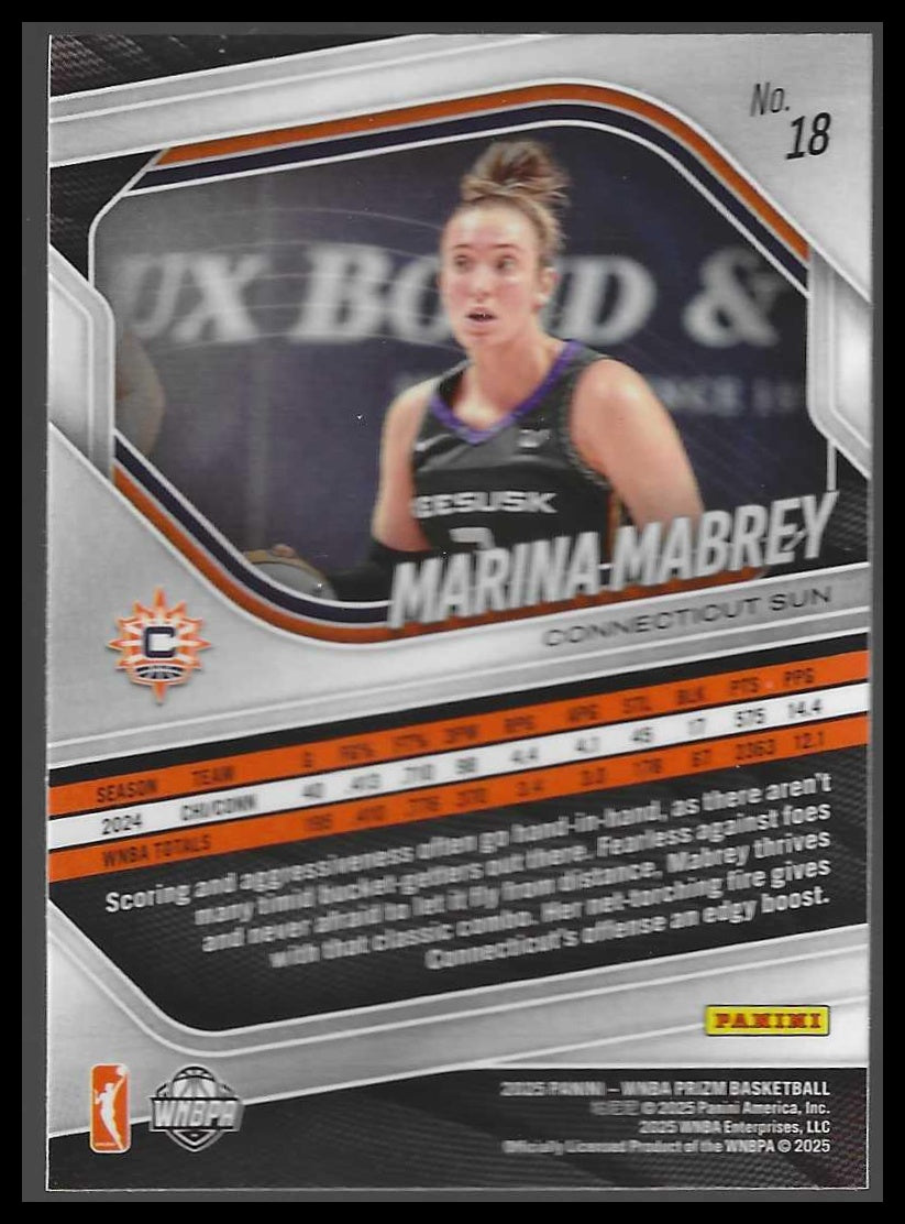 2025 Panini Prizm WNBA #18 Marina Mabrey