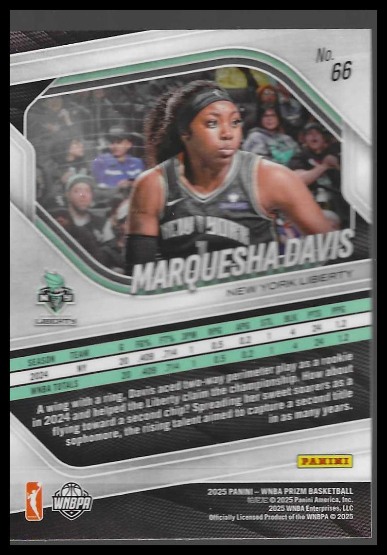2025 Panini Prizm WNBA #66 Marquesha Davis