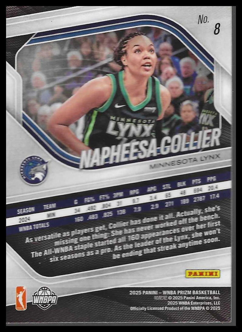 2025 Panini Prizm WNBA #8 Napheesa Collier