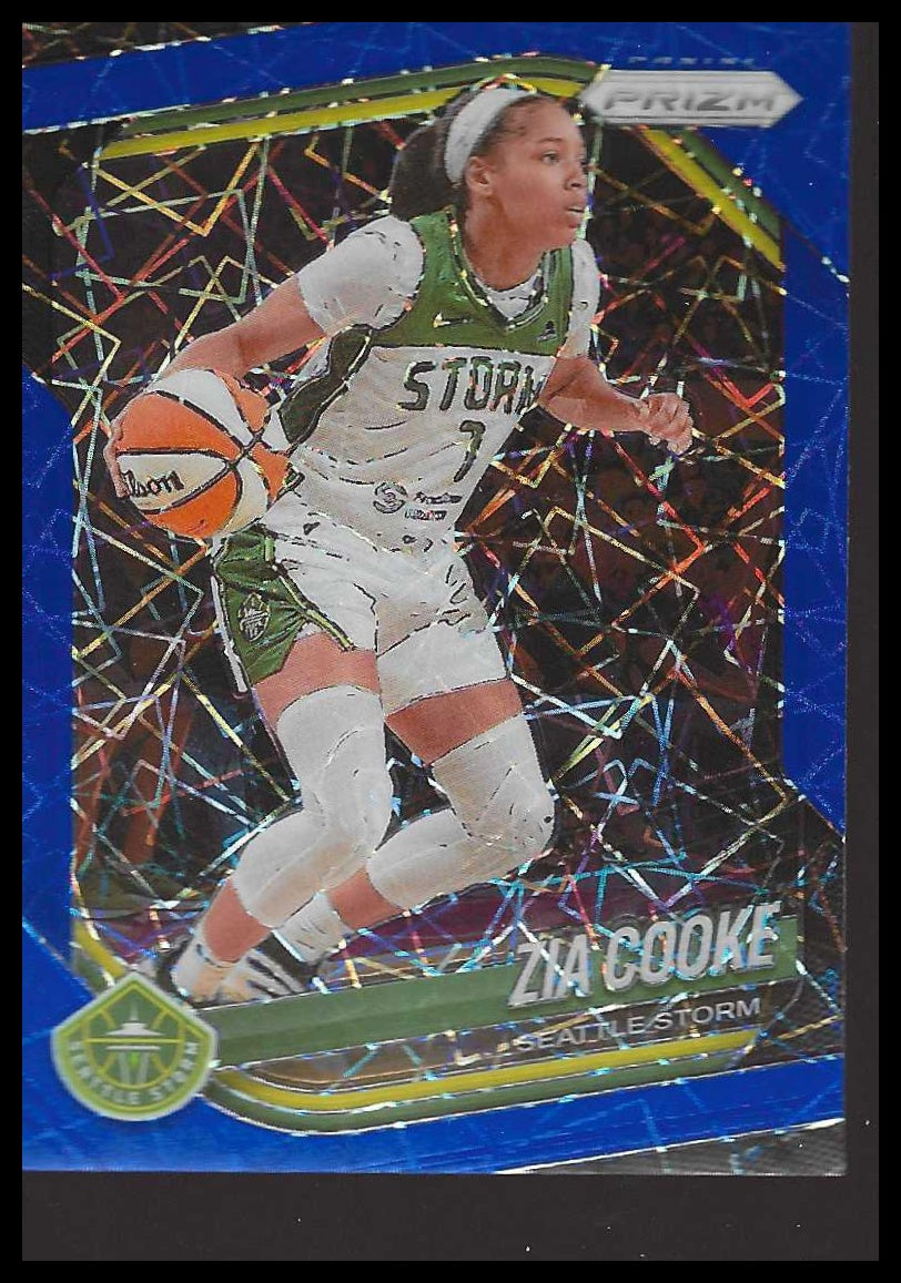 2025 Panini Prizm WNBA #110 Zia Cooke Blue Velocity Prizms Seattle Storm