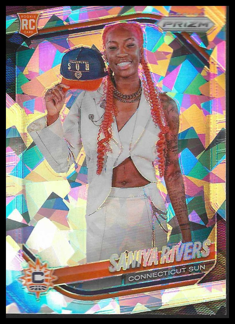 2025 Panini Prizm WNBA #25 Rae Burrell Ice Prizms Los Angeles Sparks