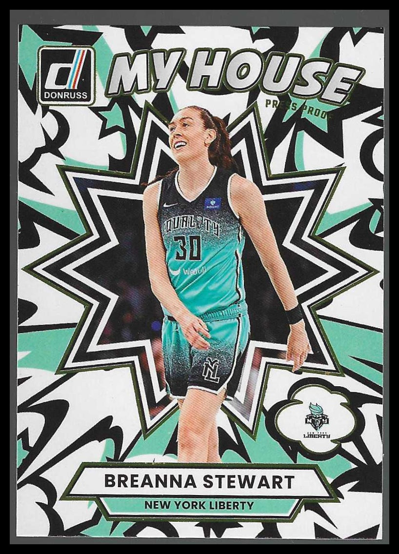 2025 Donruss WNBA #8 Breanna Stewart My House New York Liberty