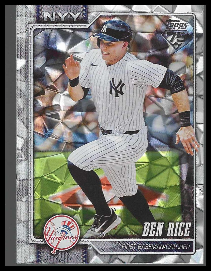 2026 Topps #133 Ben Rice Diamante Foil New York Yankees