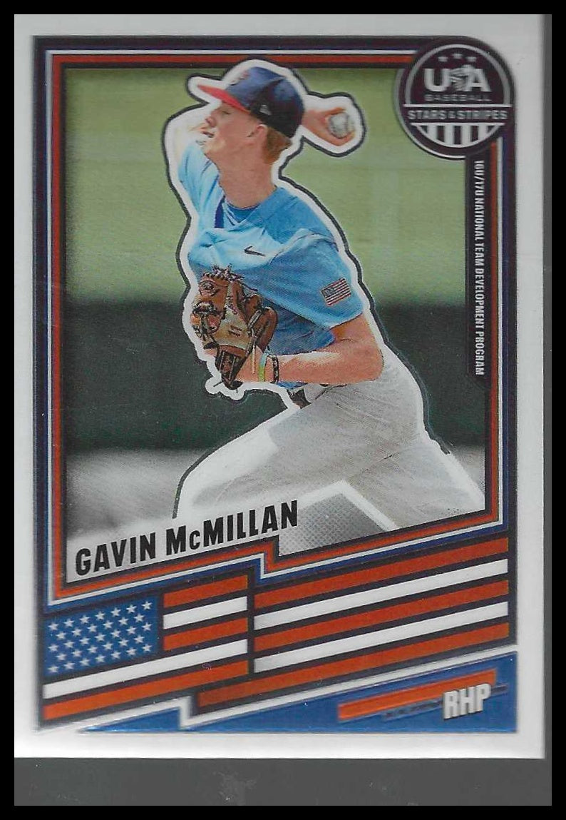 2026 Panini Stars & Stripes Prizm USA Baseball #111 Gavin McMillan