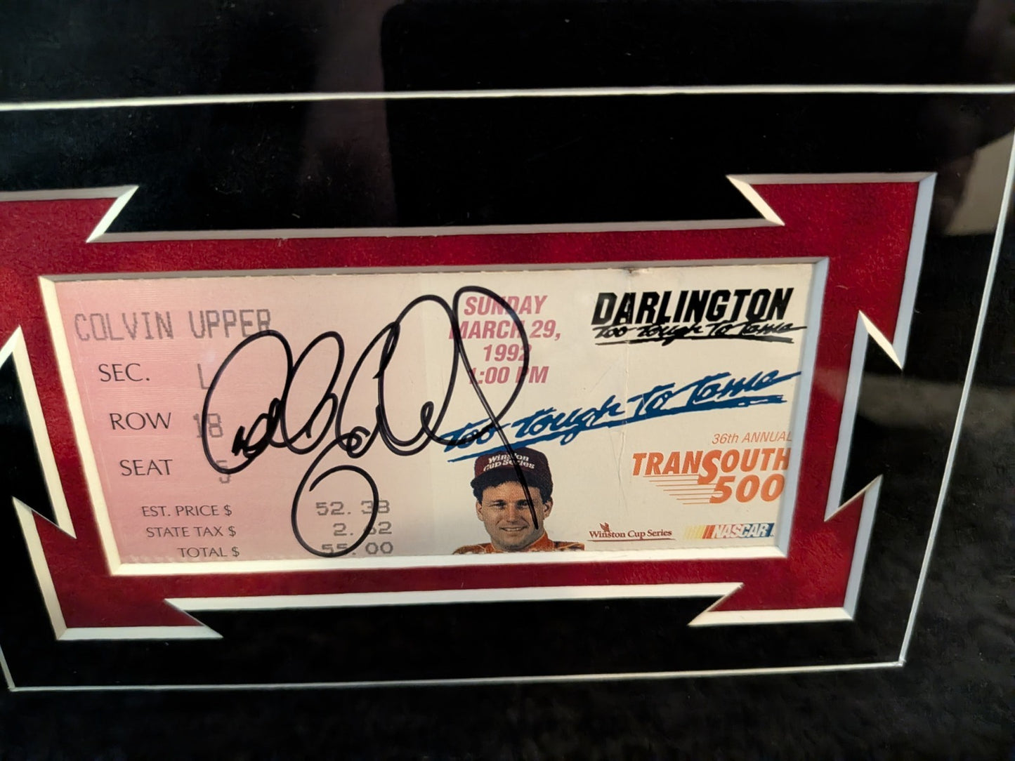 Dale Earnhardt Autographed - Piece of Race car - Authenticated #2039/2500