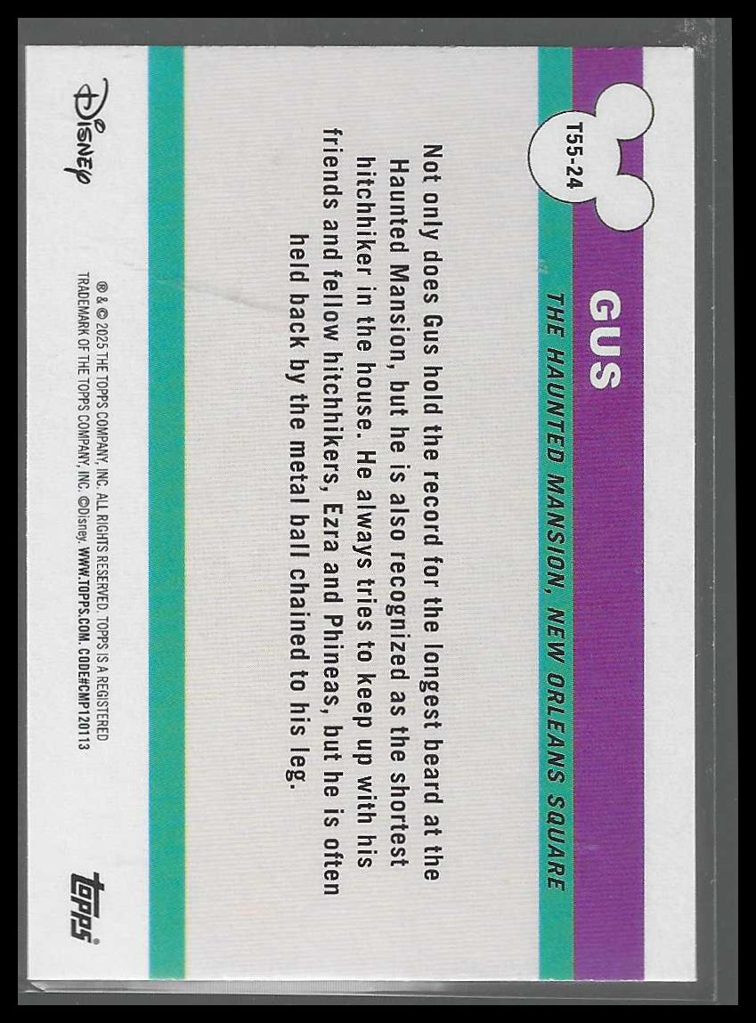 2025 Topps Disneyland 70th Anniversary #T55-24 Gus 1955 Topps Disneyland Icons