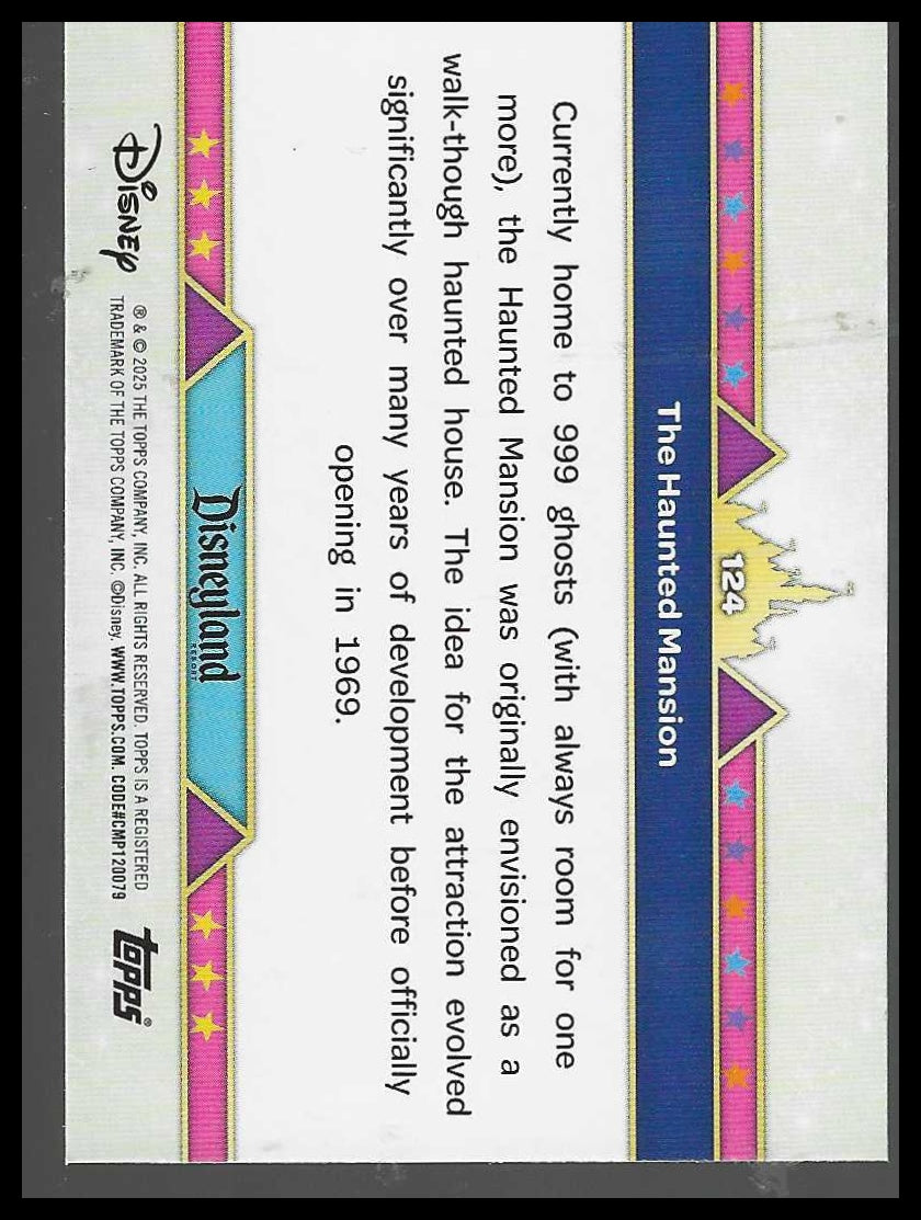 2025 Topps Disneyland 70th Anniversary #124 Thge Haunted Mansion