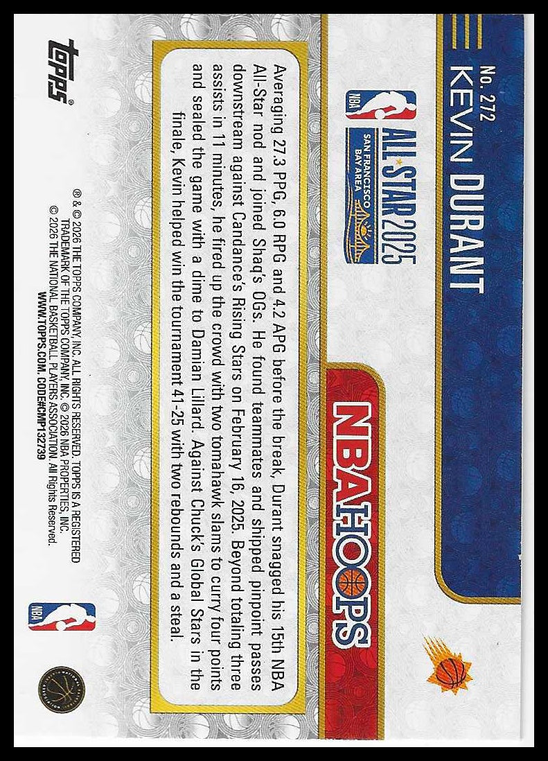 2025-26 Hoops #272 Kevin Durant