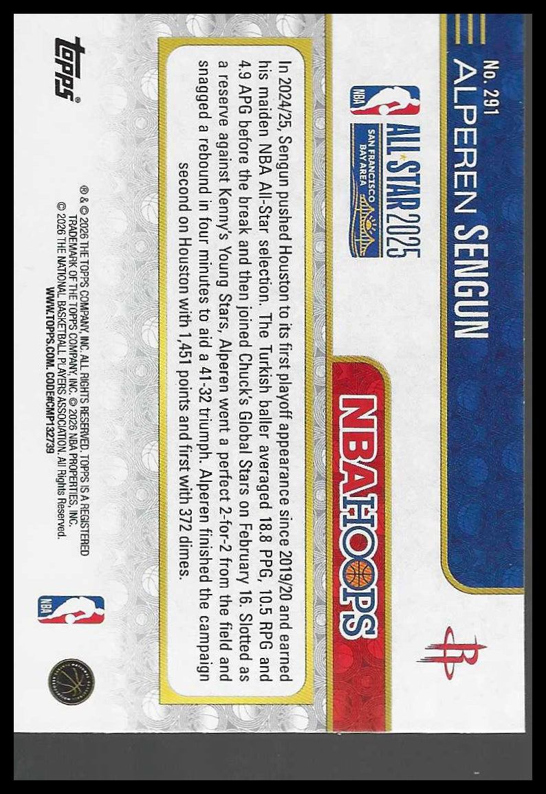 2025-26 Hoops #291 Alperen Sengun
