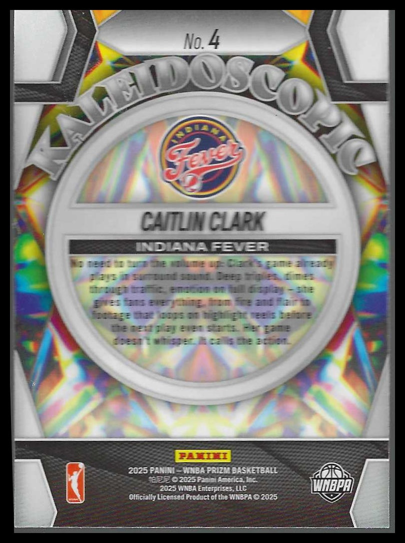 2025 Panini Prizm WNBA Kaleidoscopic #4 Caitlin Clark