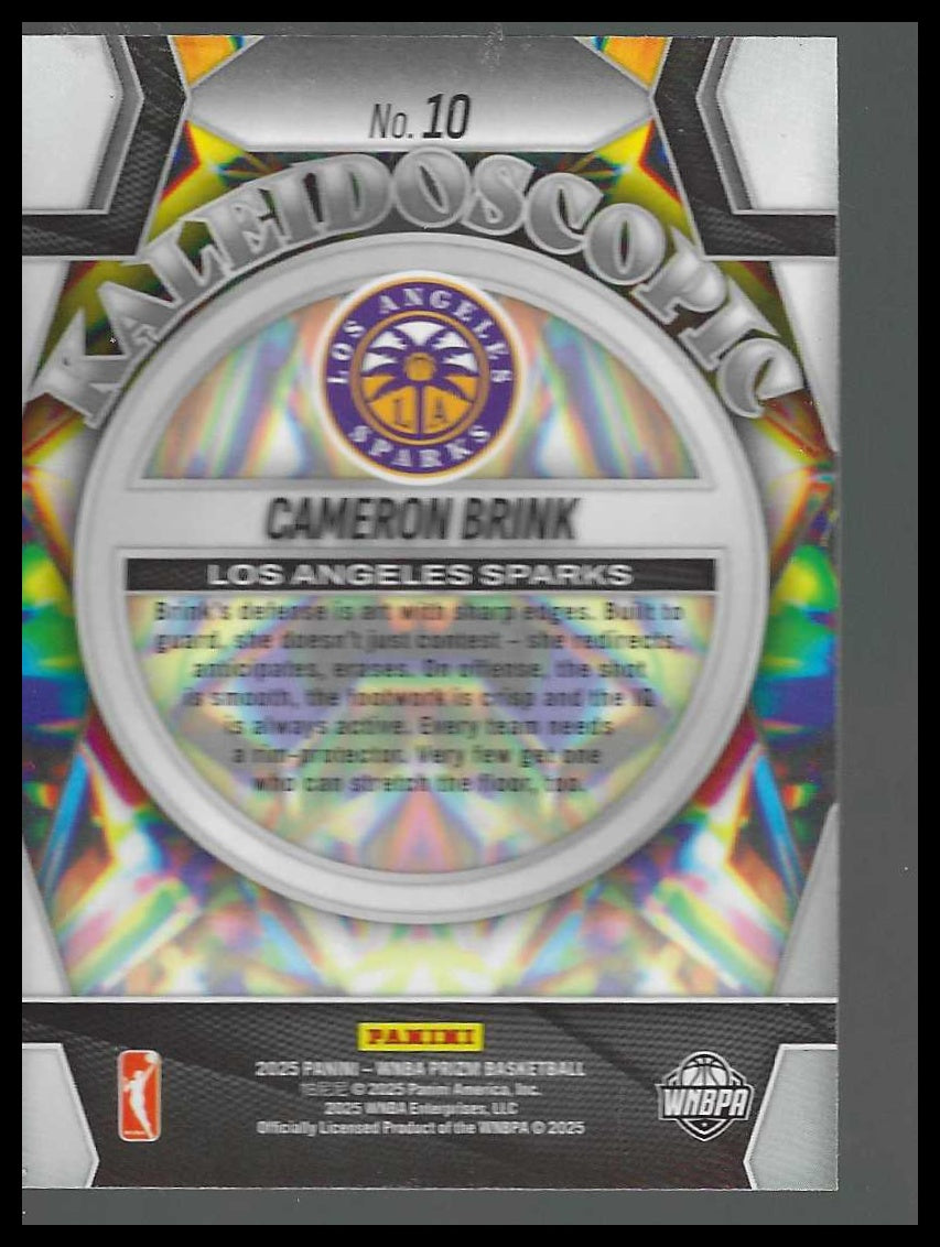 2025 Panini Prizm WNBA Kaleidoscopic #10 Cameron Brink
