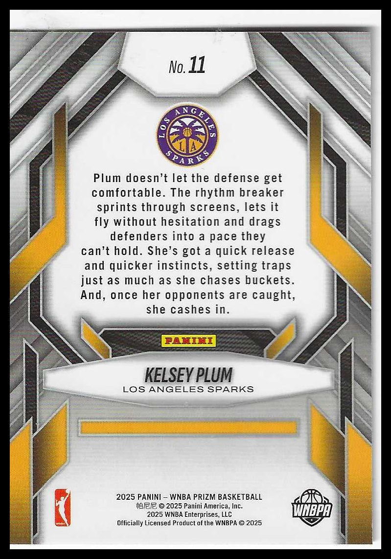 2025 Panini Prizm WNBA Fearless #11 Kelsey Plum