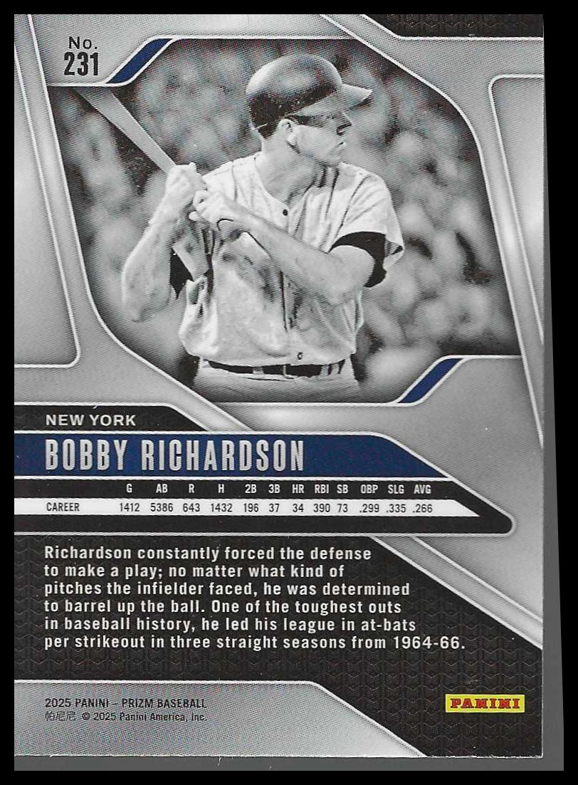 2025 Panini Prizm #231 Bobby Richardson