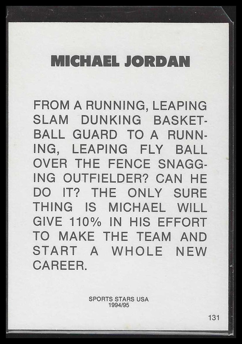 1993-95 Sports Stars USA #131 Michael Jordan