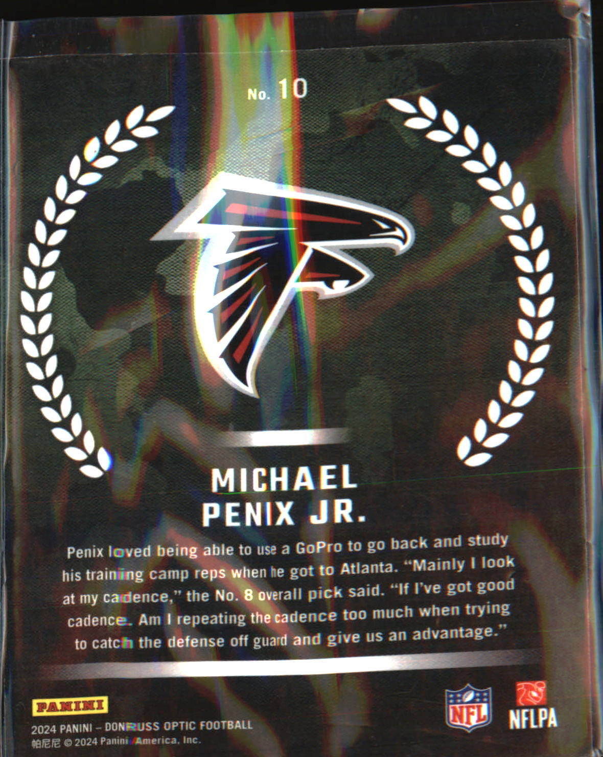 2024 Donruss Optic Rookie Recruits #10 Michael Penix Jr.