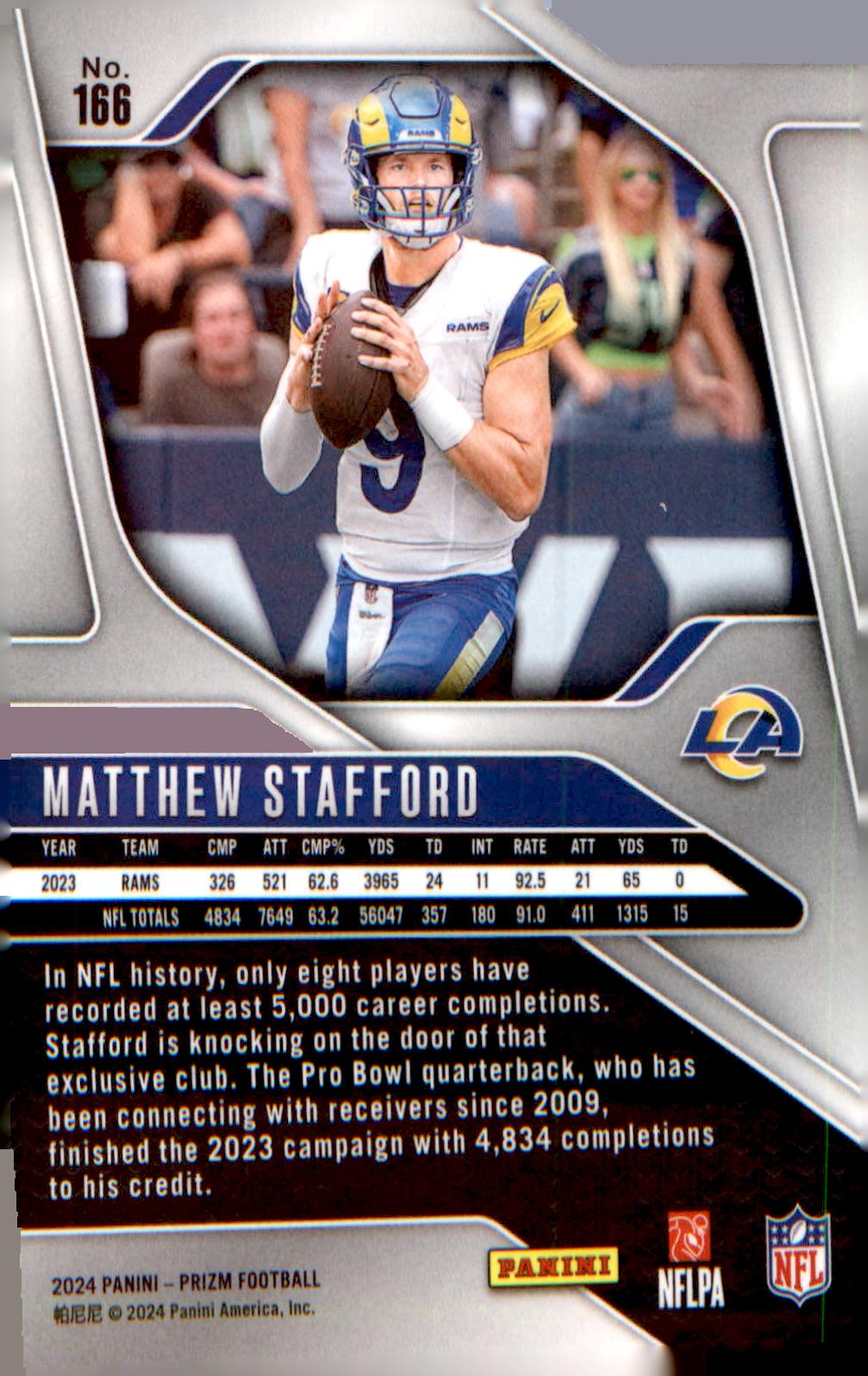 2024 Panini Prizm #166 Matthew Stafford