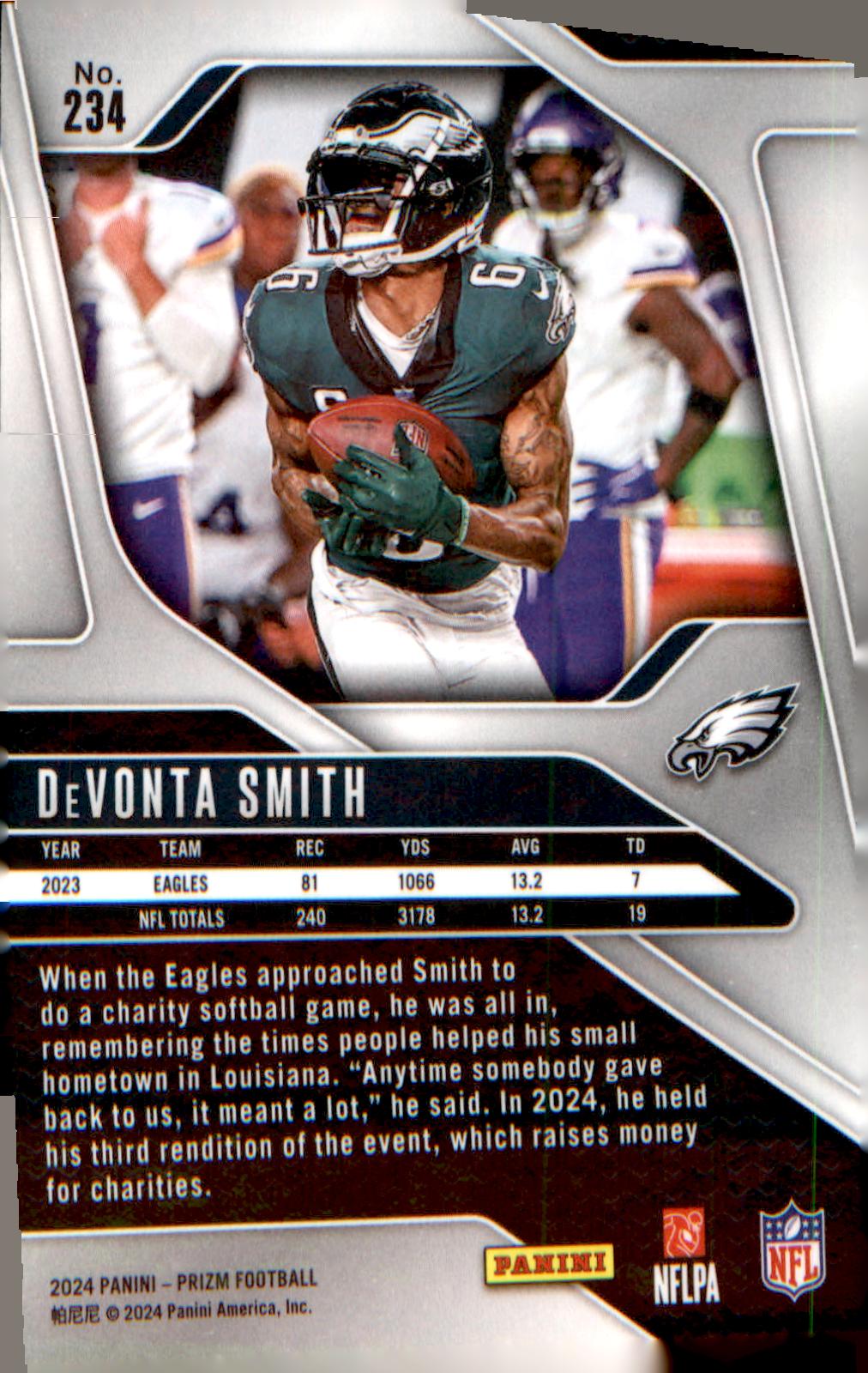 2024 Panini Prizm #234 DeVonta Smith