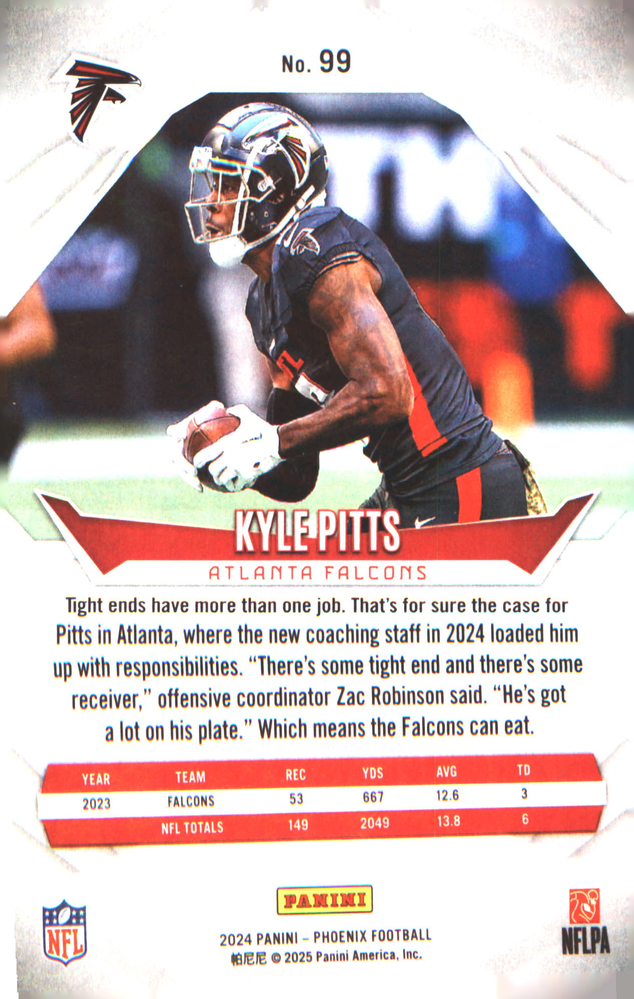 2024 Panini Phoenix Hyper #99 Kyle Pitts