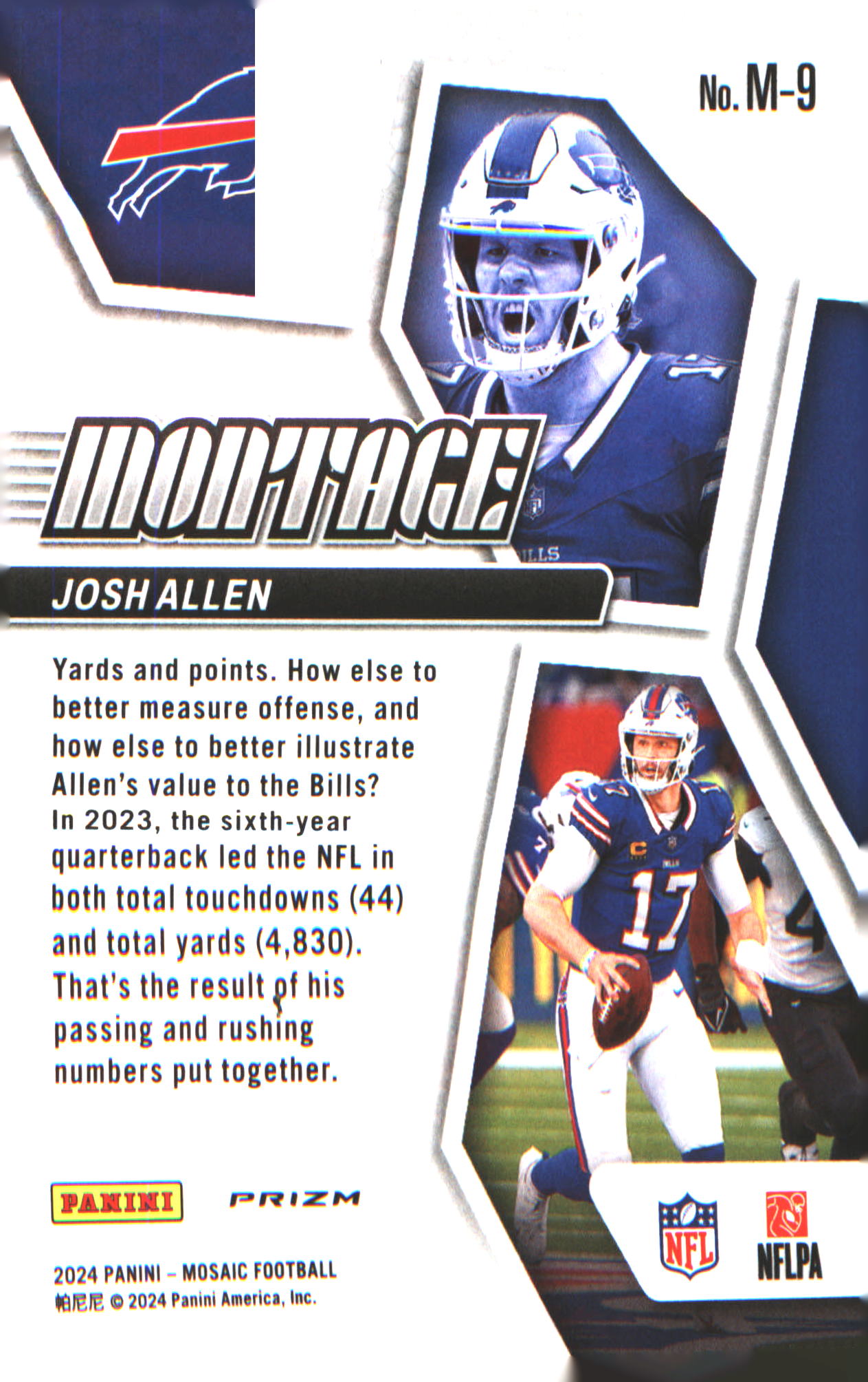 2024 Panini Mosaic Montage Mosaic #M-9 Josh Allen