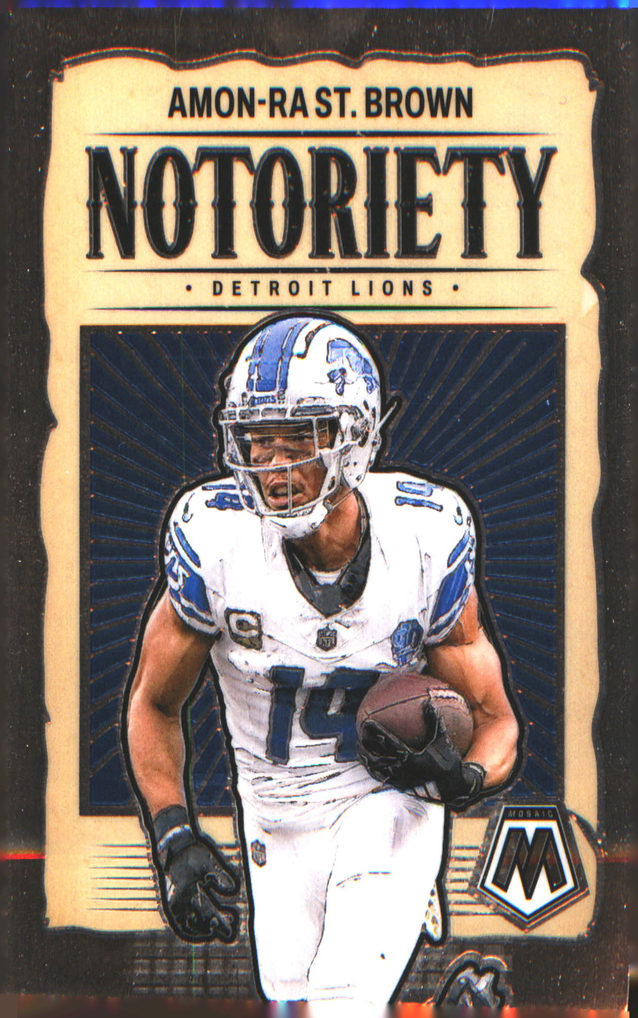 2024 Panini Mosaic Notoriety #12 Amon-Ra St. Brown