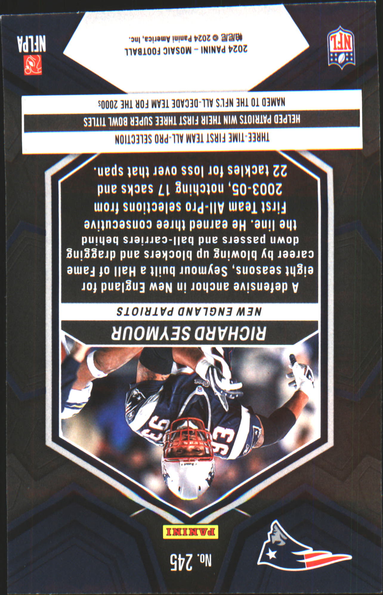 2024 Panini Mosaic #245 Richard Seymour