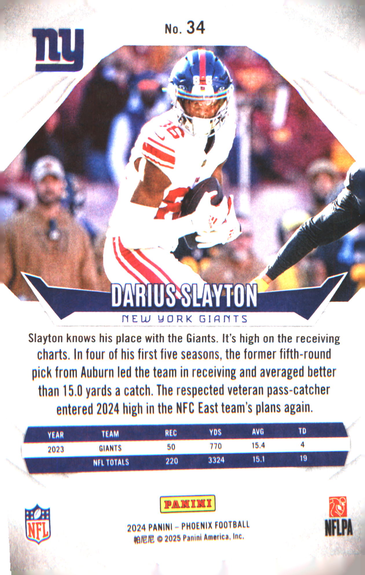 2024 Panini Phoenix #34 Darius Slayton