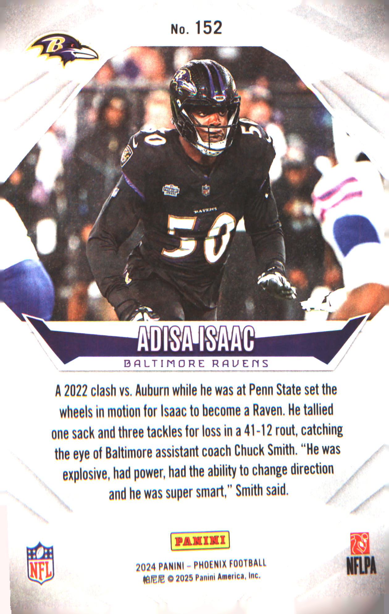 2024 Panini Phoenix #152 Adisa Isaac Rookie RC