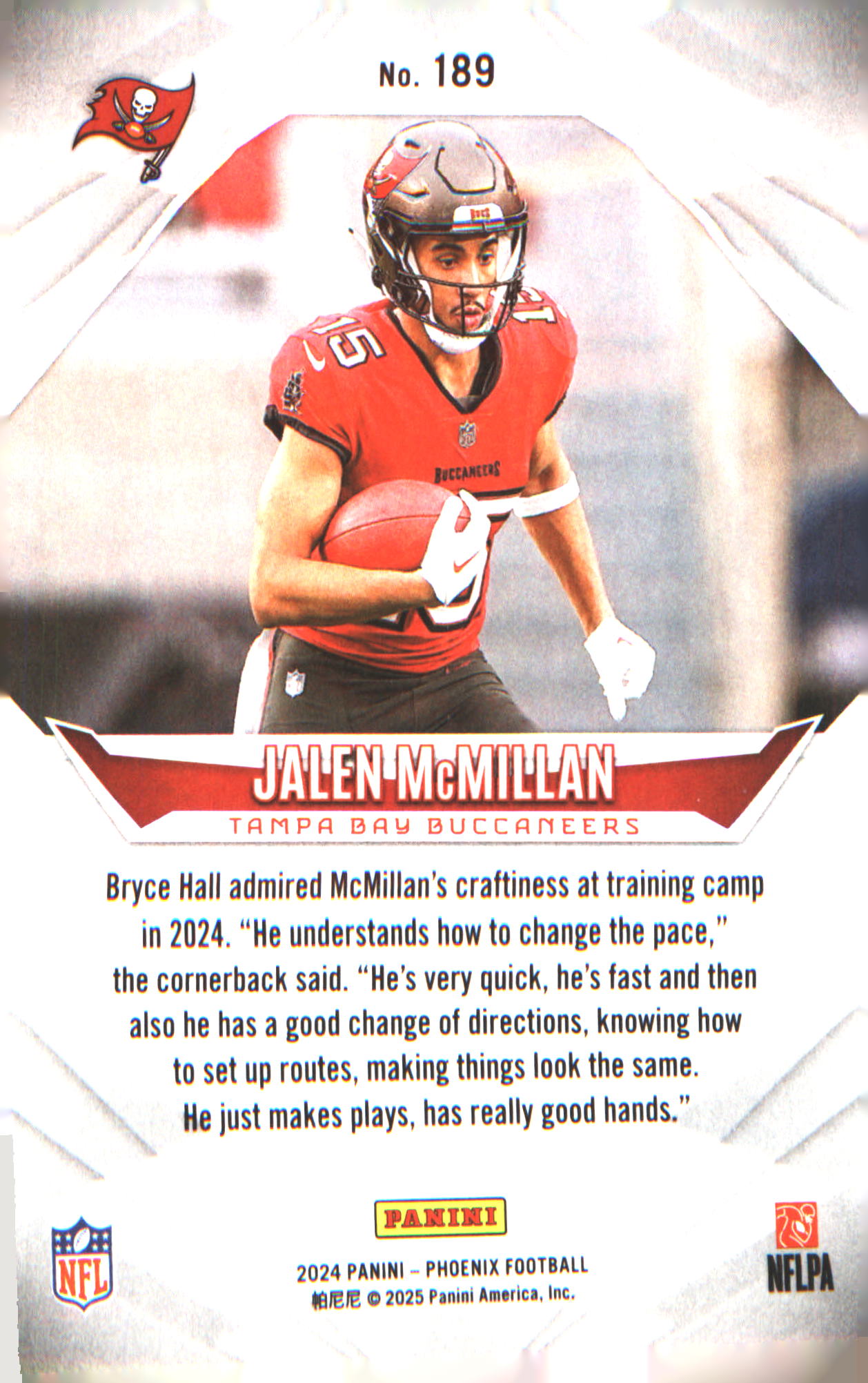 2024 Panini Phoenix #189 Jalen McMillan Rookie RC
