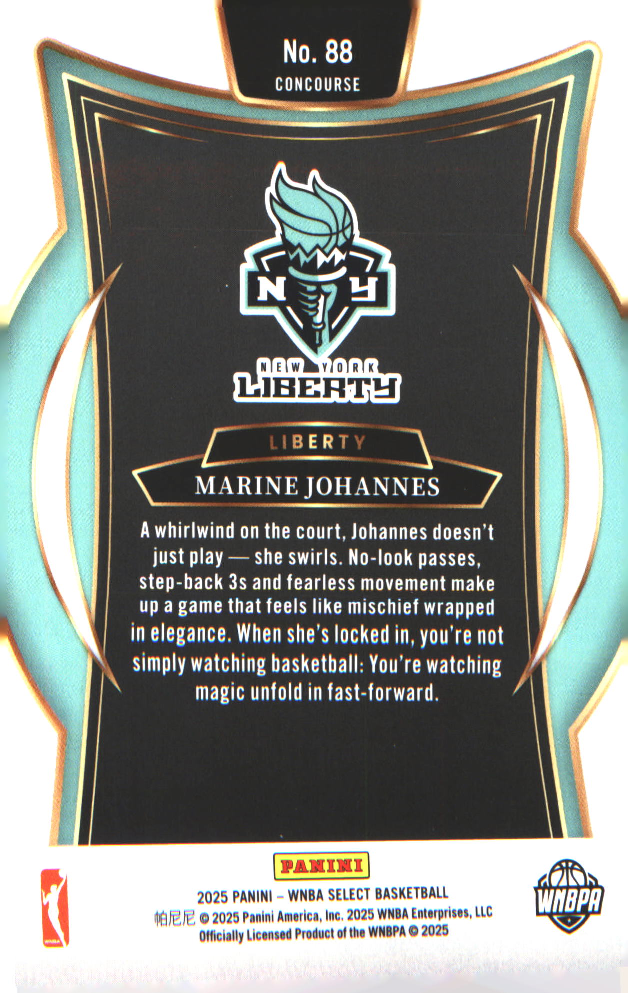 2025 Panini Select WNBA #88 Marine Johannes