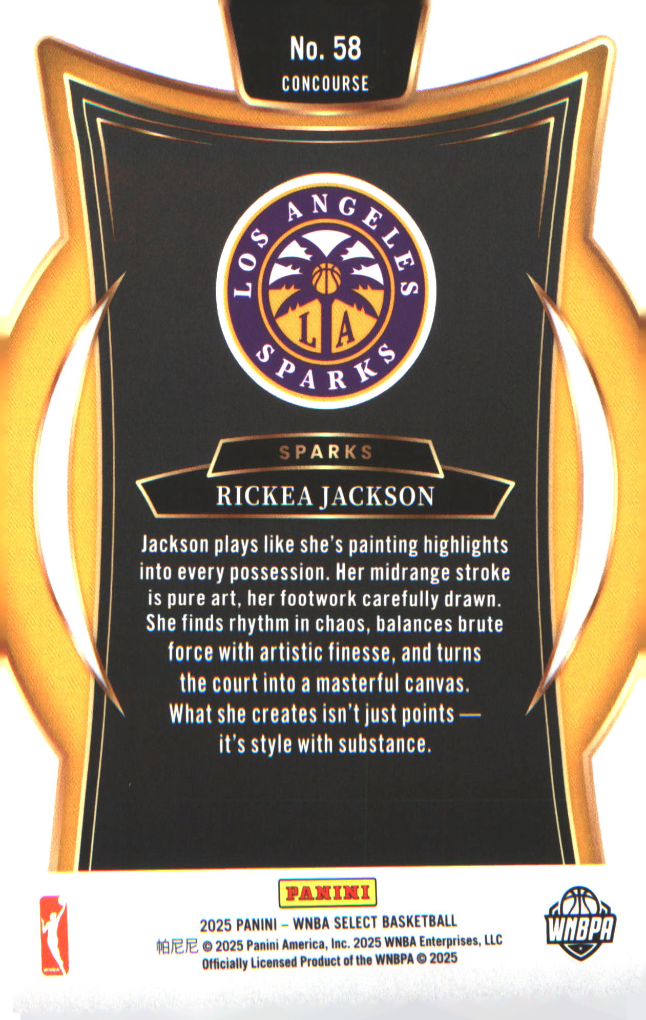 2025 Panini Select WNBA #58 Rickea Jackson