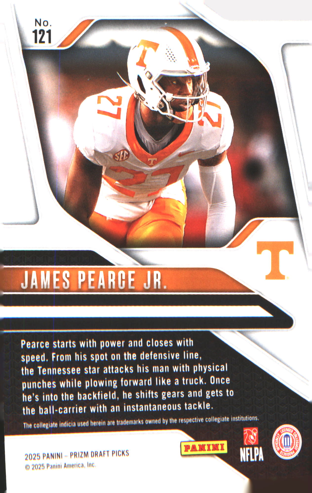 2025 Panini Prizm Draft Picks #121 James Pearce Jr.