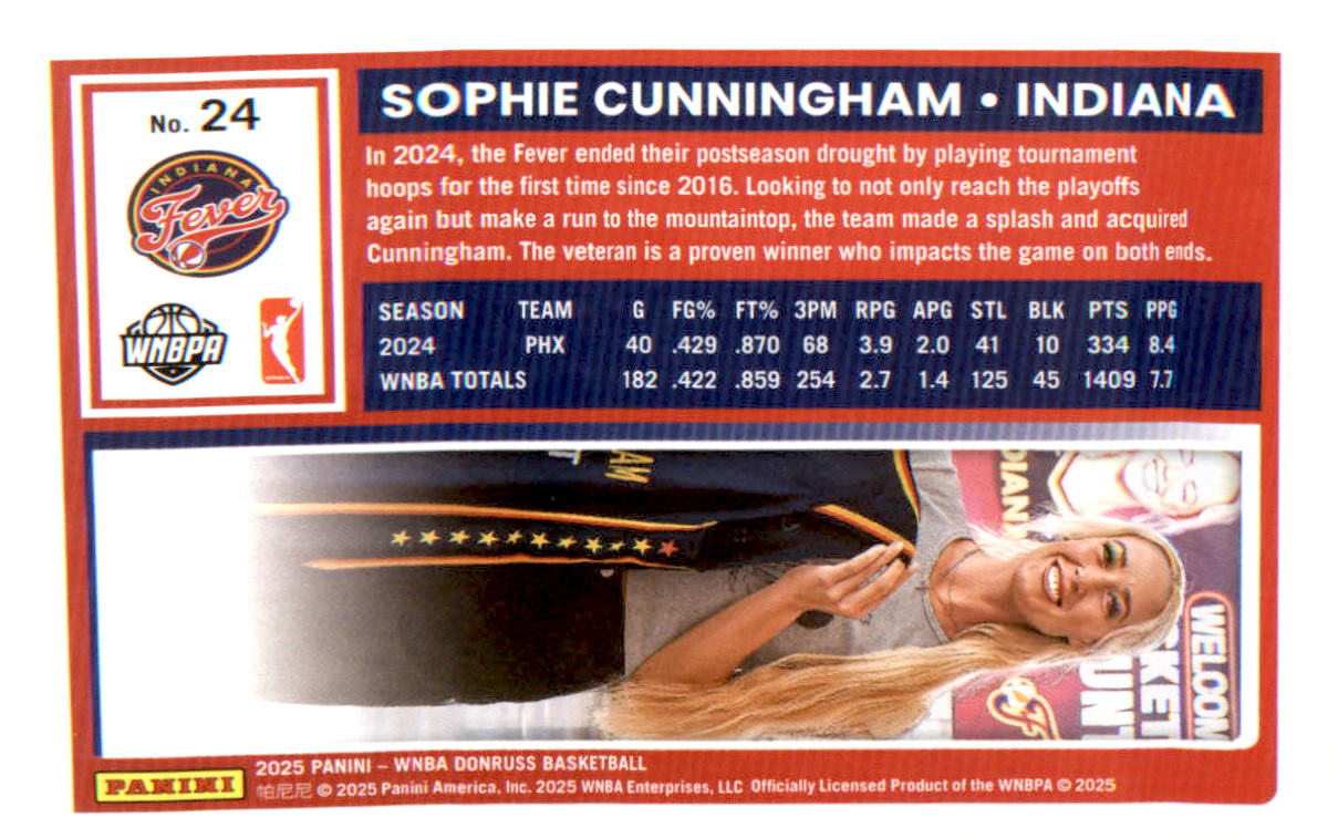 2025 Donruss WNBA #24 Sophie Cunningham