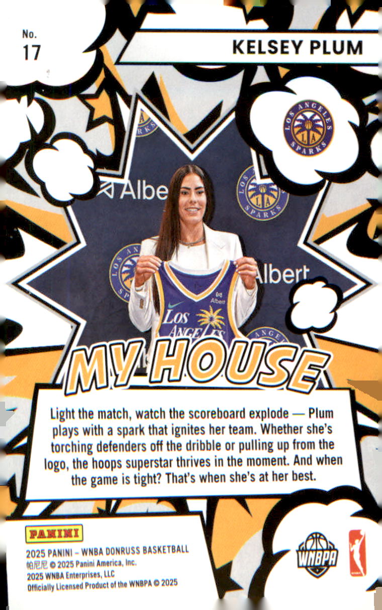 2025 Donruss WNBA My House Press Proof #17 Kelsey Plum