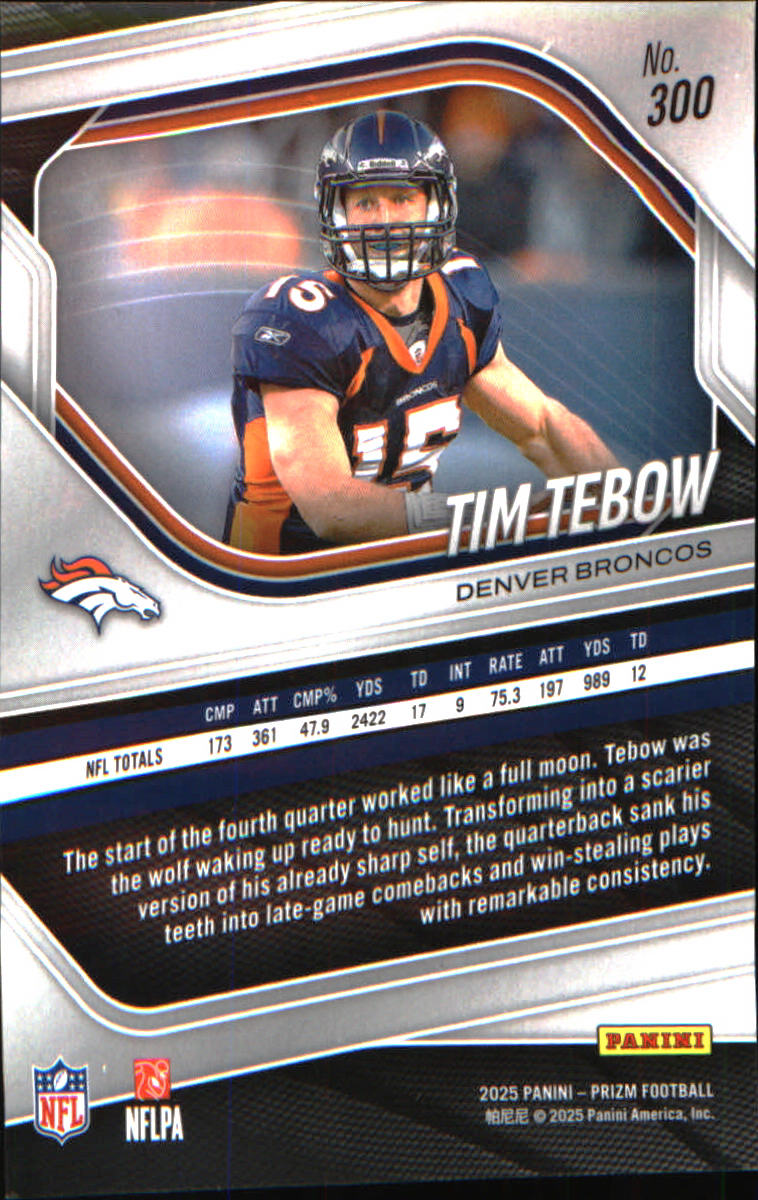 2025 Panini Prizm #300 Tim Tebow
