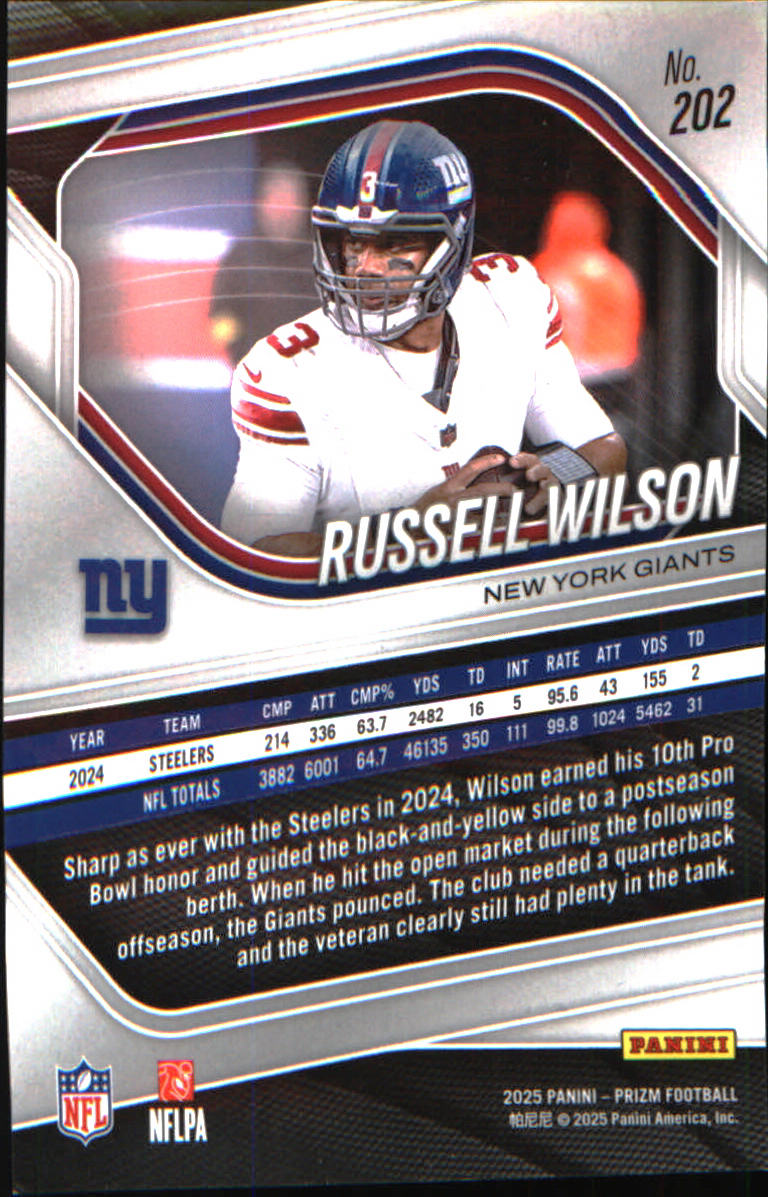 2025 Panini Prizm #202 Russell Wilson
