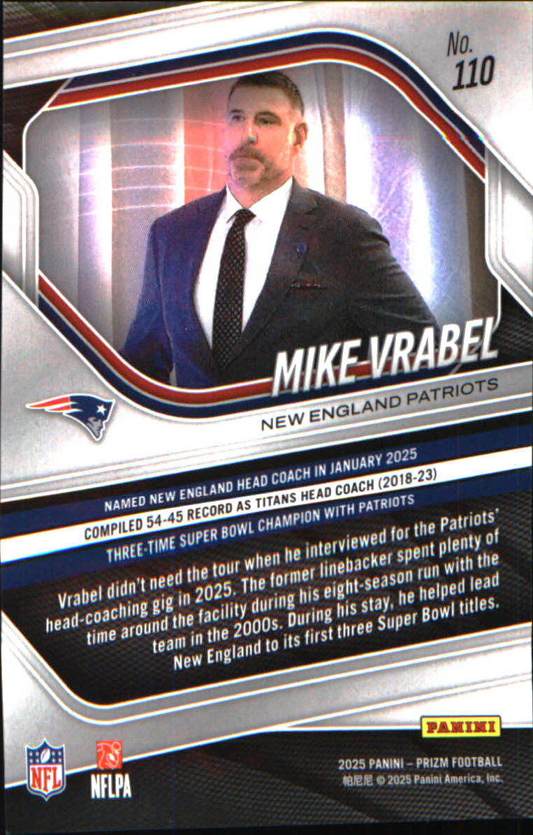 2025 Panini Prizm #110 Mike Vrabel