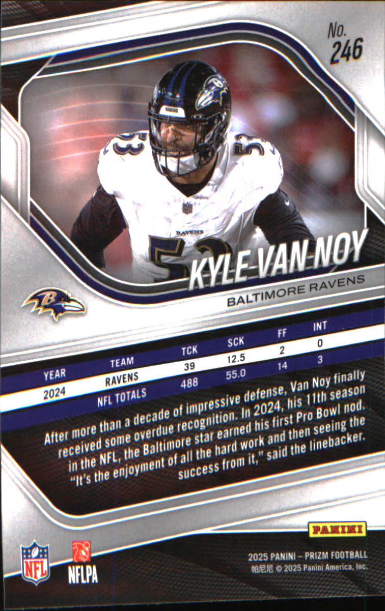 2025 Panini Prizm #246 Kyle Van Noy
